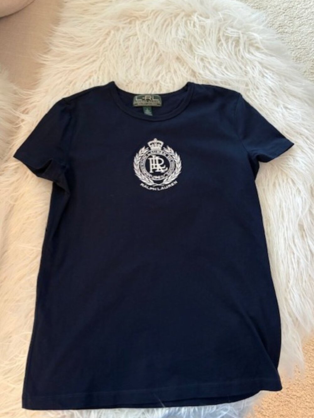 RALPH LAUREN WHITE LOGO TEE